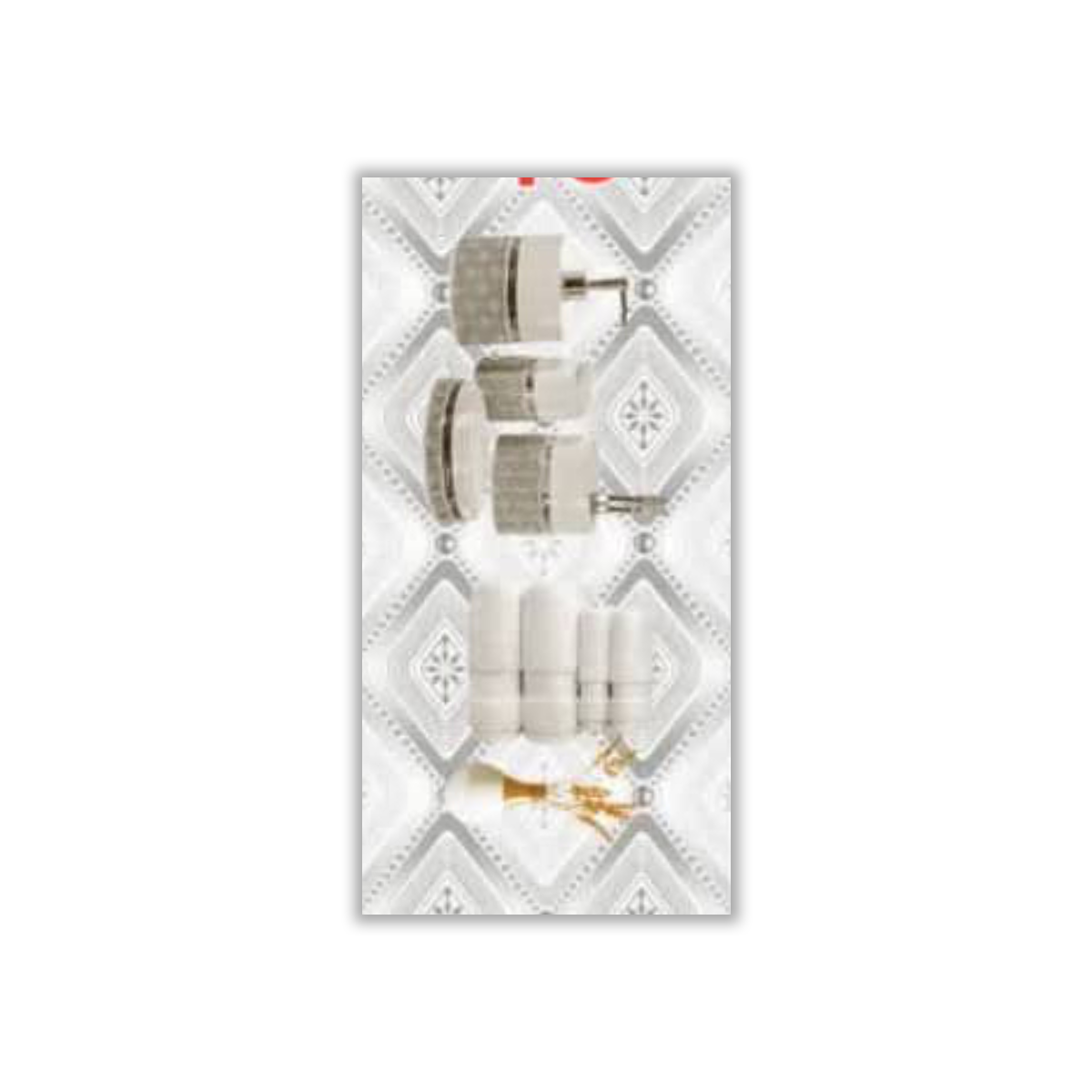 Dina Gray Decor2 - 30x60 cm, Whitebody, 9, ‌BIIa (3-6%), Glossy