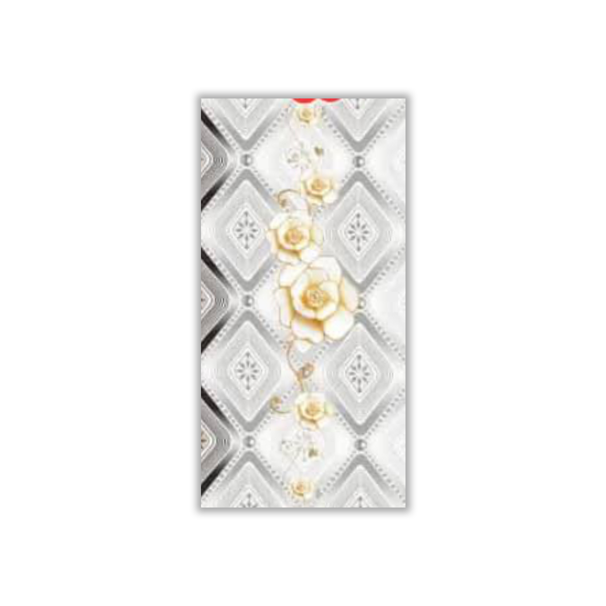 Dina Gray Decor3 - 30x60 cm, Whitebody, 9, ‌BIIa (3-6%), Glossy