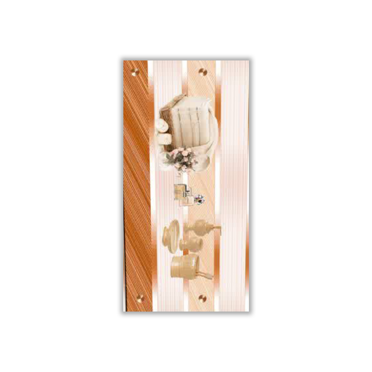 Hora Brown Decor2 - 30x60 cm, Whitebody, 9, ‌BIIa (3-6%), Glossy