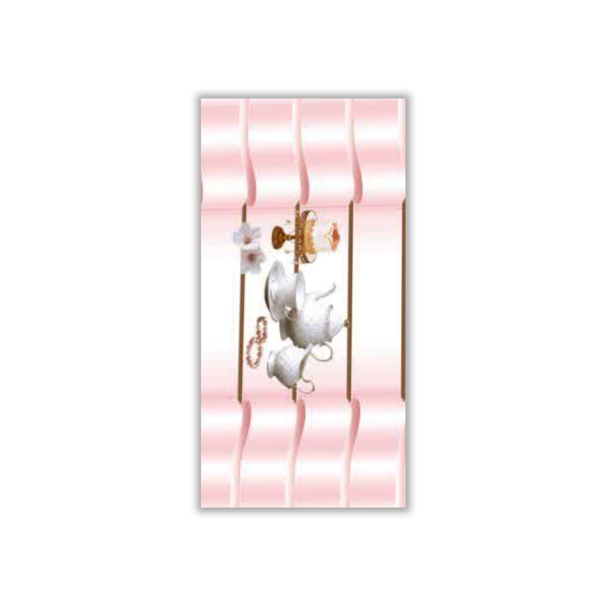 Rado Pink Decor1 - 30x60 cm, Whitebody, 9, ‌BIIa (3-6%), Glossy