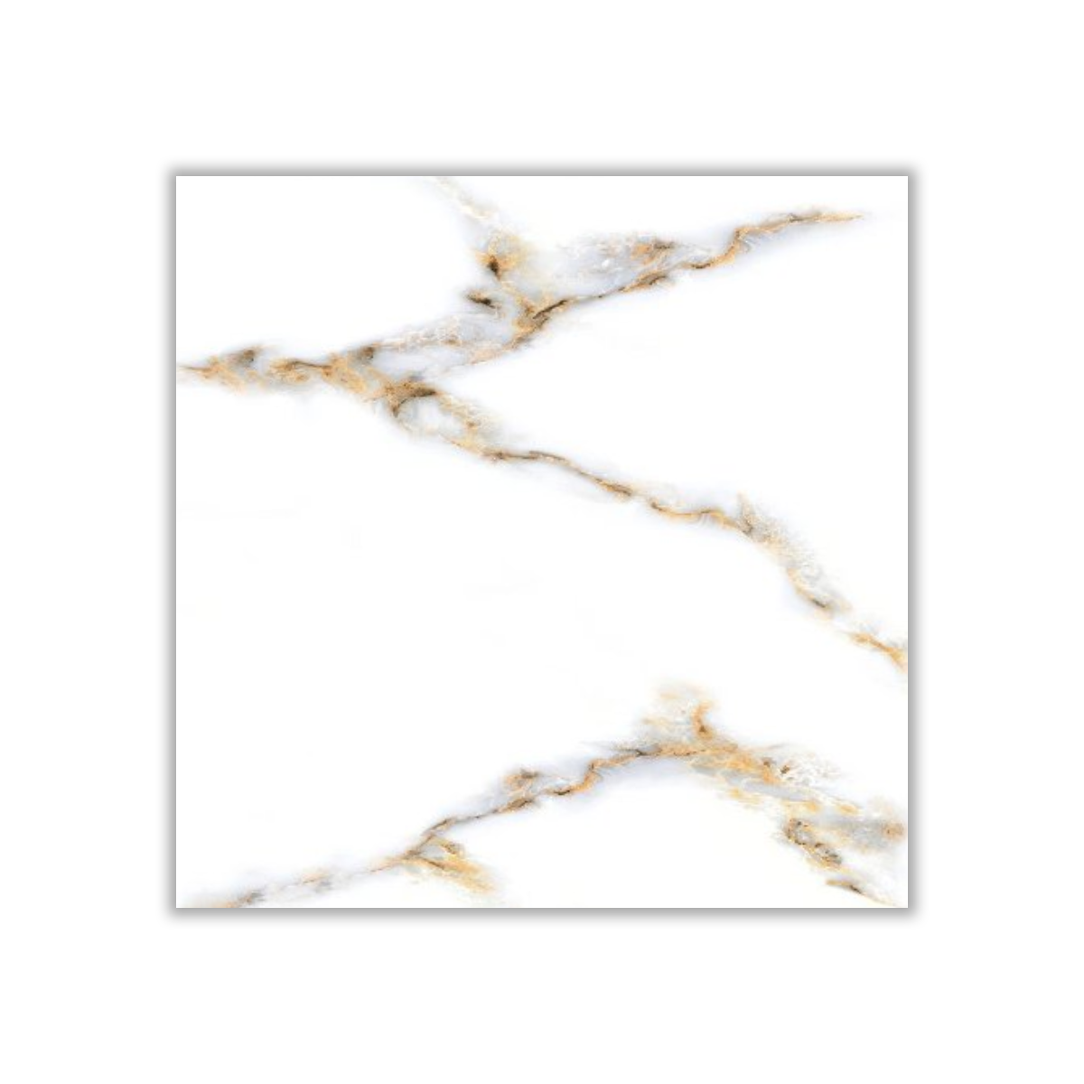 Stone 3008 - 60x60 cm, Whitebody, 10, ‌BIIa (3-6%), Glossy