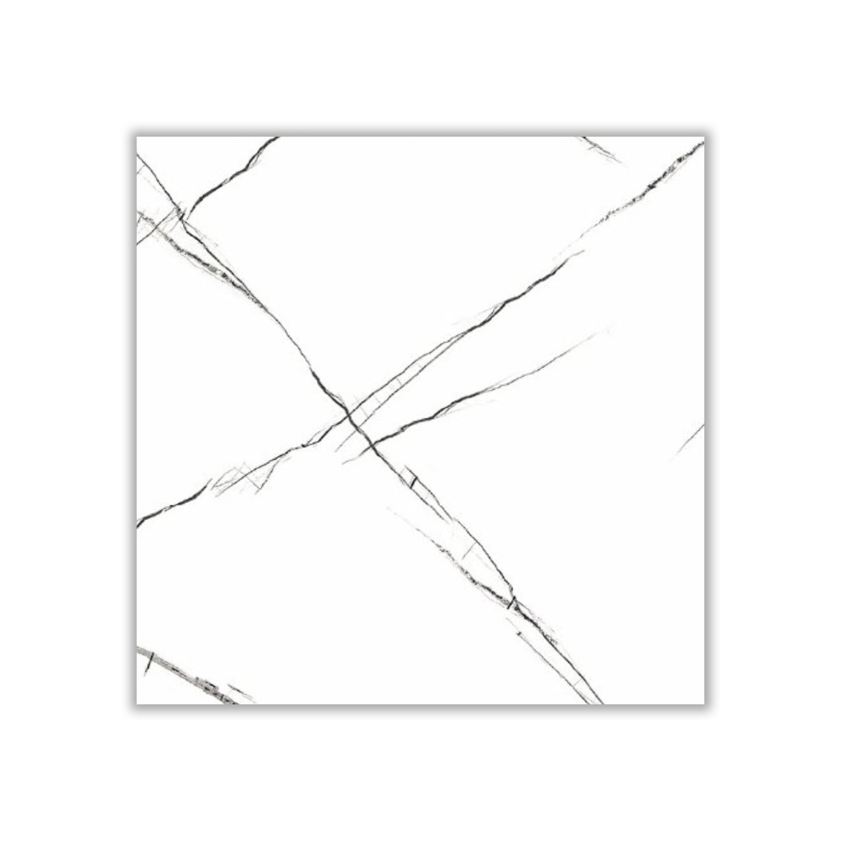 Stone 4004 - 60x60 cm, Whitebody, 10, ‌BIIa (3-6%), Glossy