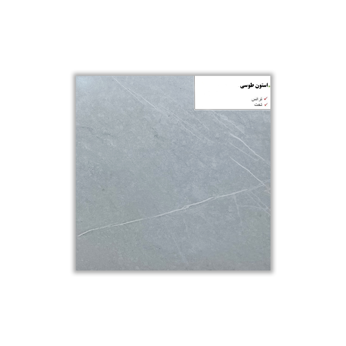 Stone Gray - 30x30 cm, Redbody, 9.5, ‌BIIa (3-6%), Glossy