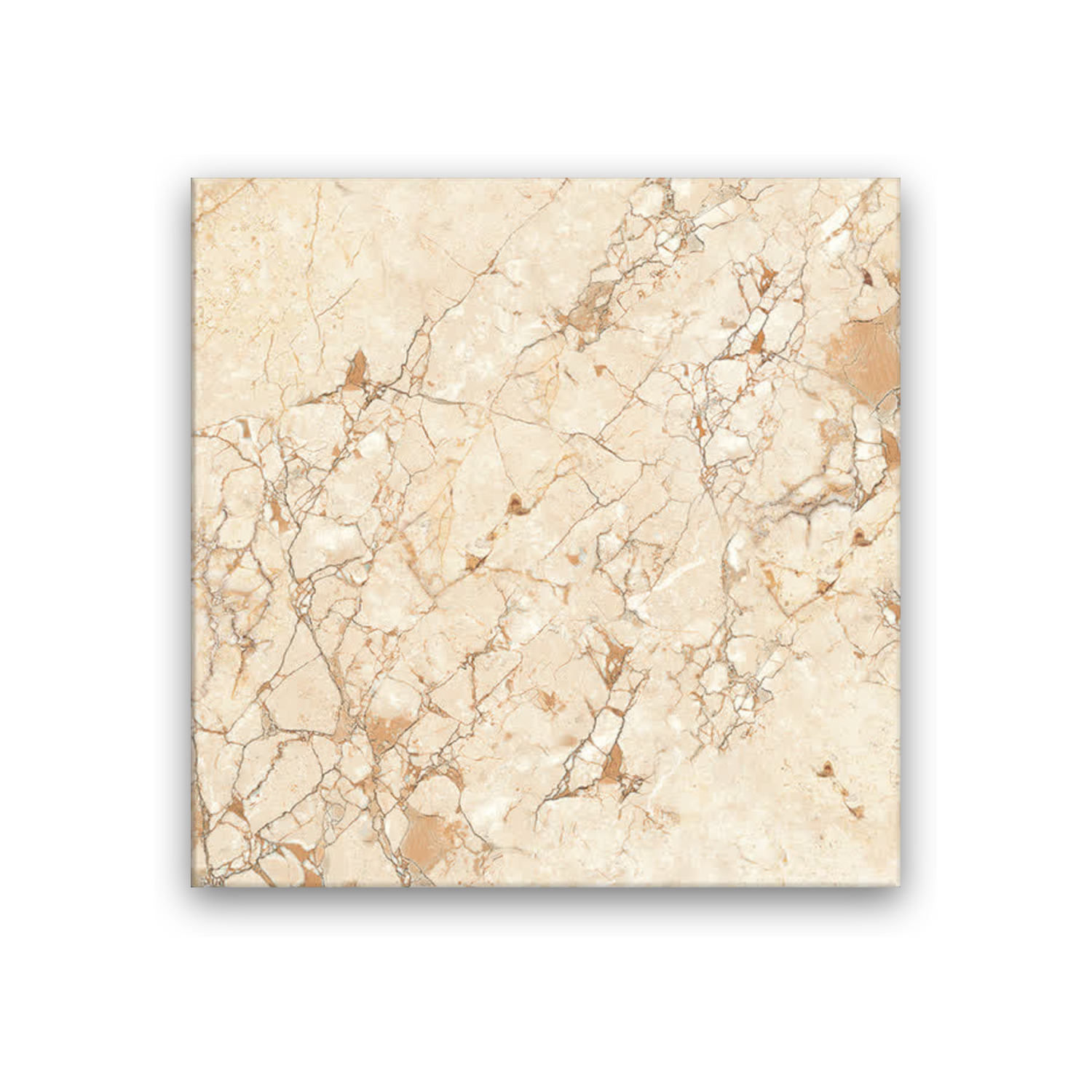 Dalia Cream - 60x60 cm, Whitebody, 10, ‌BIIa (3-6%), Glossy