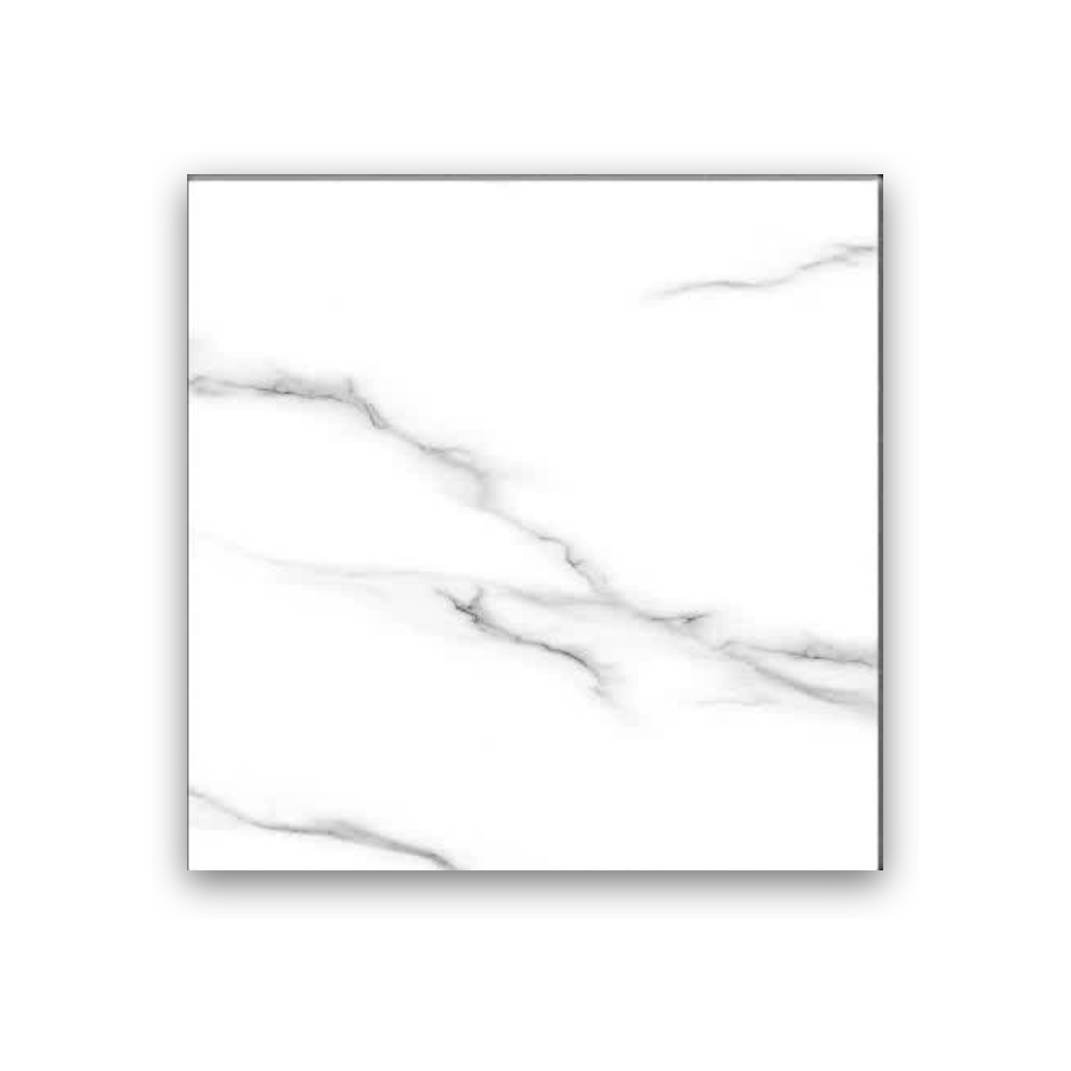 Damascus White - 60x60 cm, Whitebody, 10, ‌BIIa (3-6%), Glossy